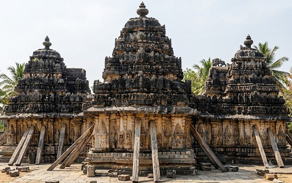 Shri Malleswara Temple Temple Before Restoration